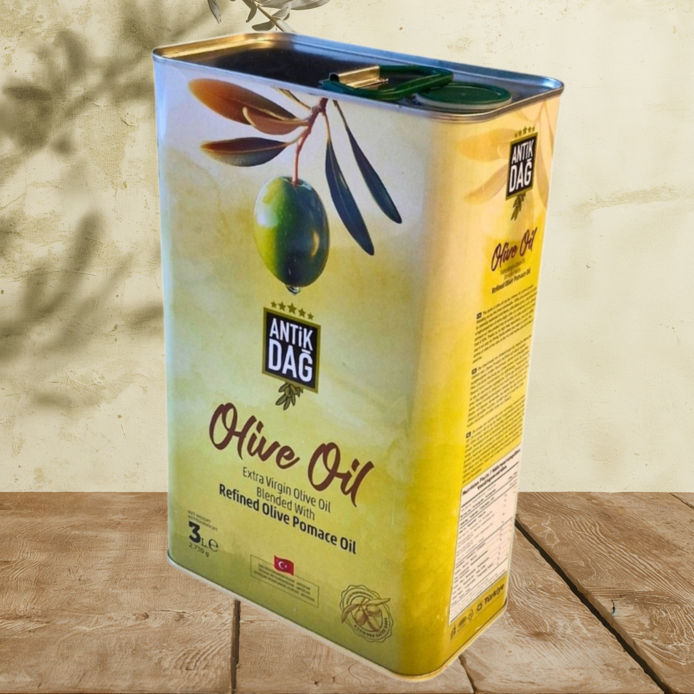 Antikdag Olijfolie (3 Liter) – Ideaal voor Bakken & Braden in Blik