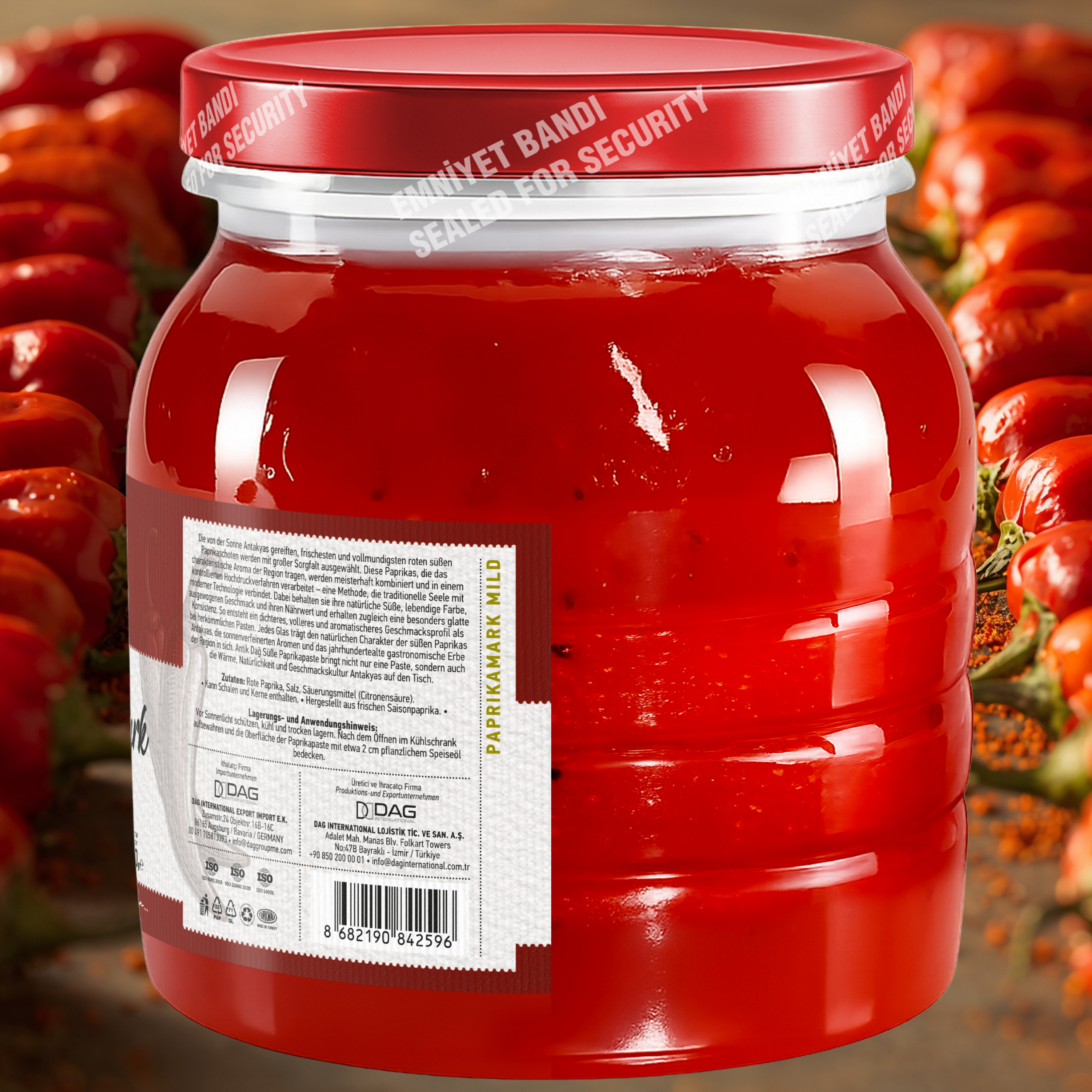 Pittige Paprikapasta uit Antakya – 1600g, Natuurlijk & Vol Aroma