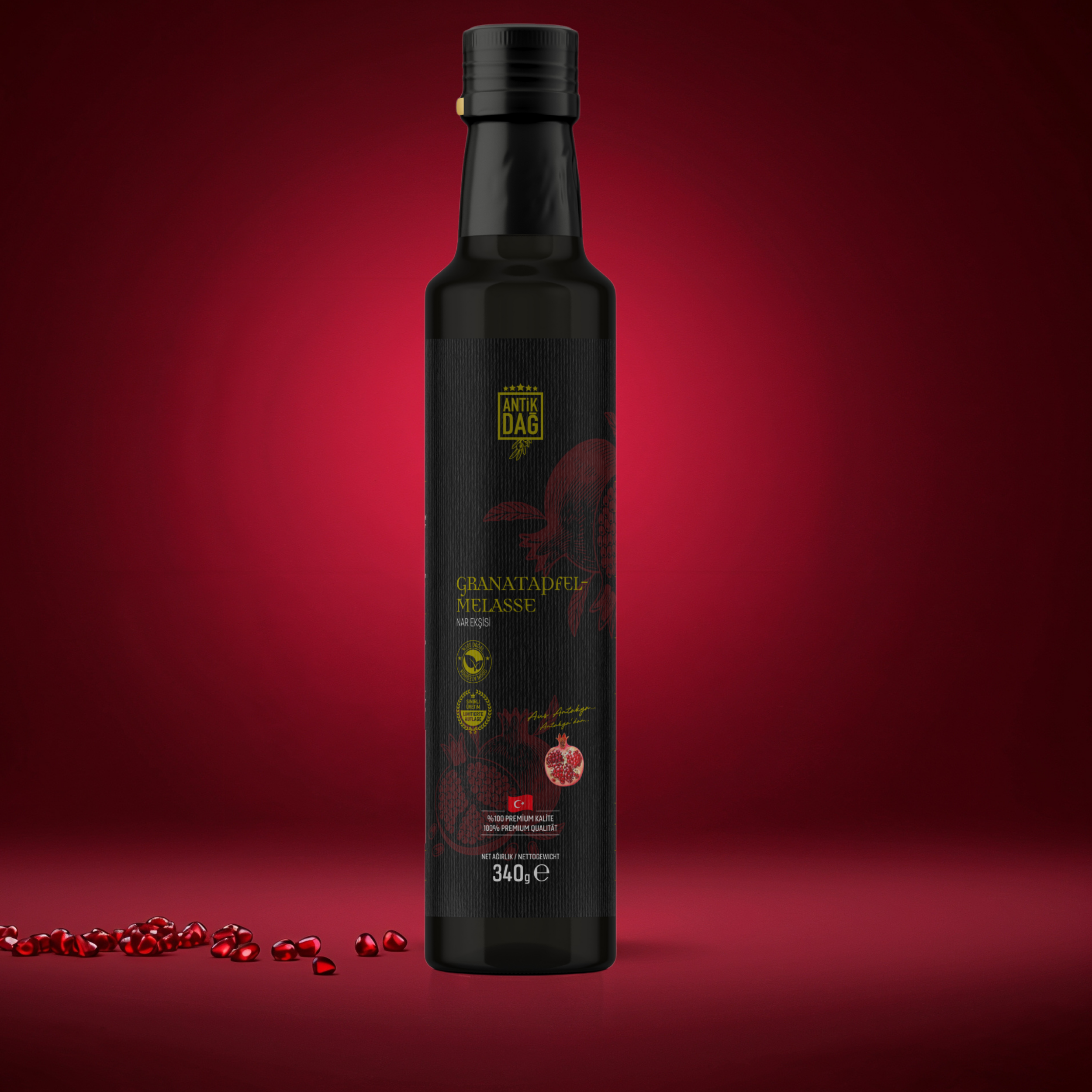 Authentieke Antiochia Granaatappelmelasse – 100% Puur & Ambachtelijk Ingedikt op Houtvuur – Nar Ekşisi