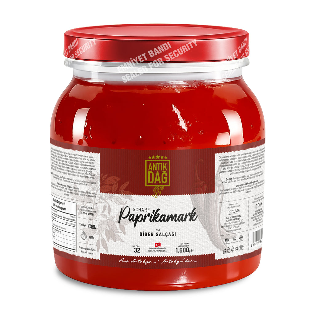 Pittige Paprikapasta uit Antakya – 1600g, Natuurlijk & Vol Aroma