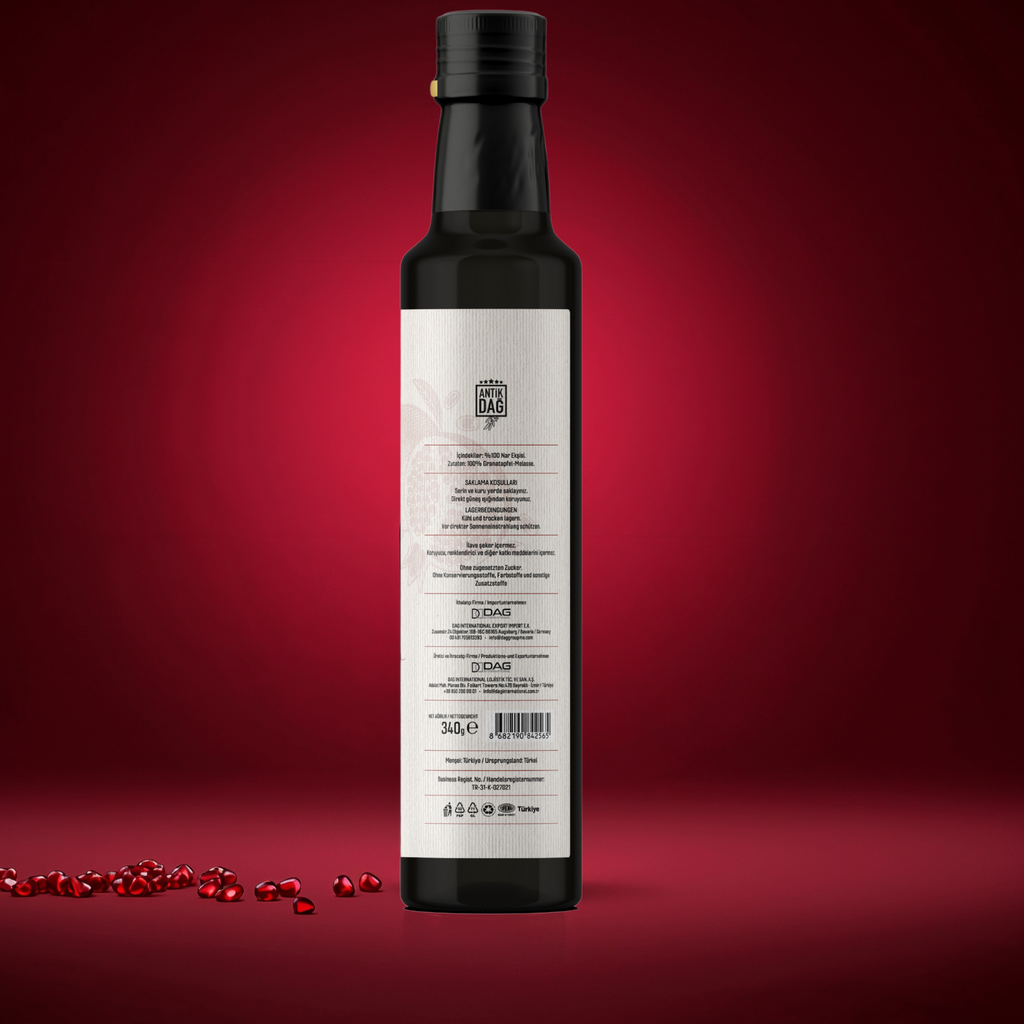 Authentieke Antiochia Granaatappelmelasse – 100% Puur & Ambachtelijk Ingedikt op Houtvuur – Nar Ekşisi