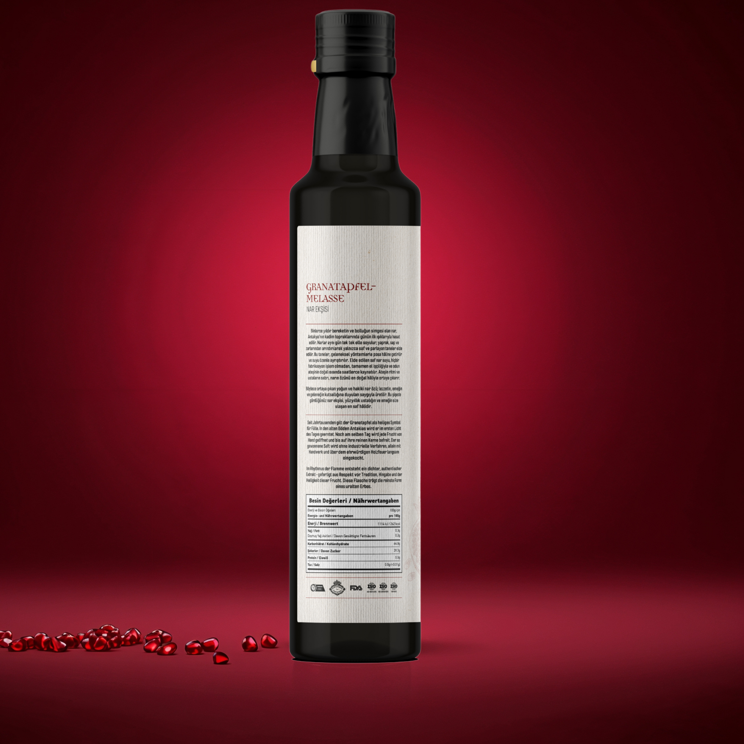 Authentieke Antiochia Granaatappelmelasse – 100% Puur & Ambachtelijk Ingedikt op Houtvuur – Nar Ekşisi