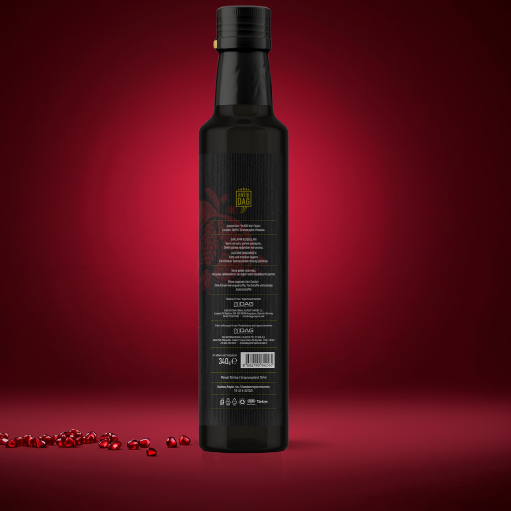 Authentieke Antiochia Granaatappelmelasse – 100% Puur & Ambachtelijk Ingedikt op Houtvuur – Nar Ekşisi