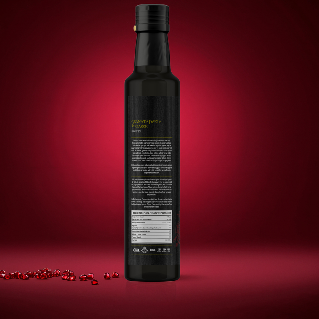 Authentieke Antiochia Granaatappelmelasse – 100% Puur & Ambachtelijk Ingedikt op Houtvuur – Nar Ekşisi