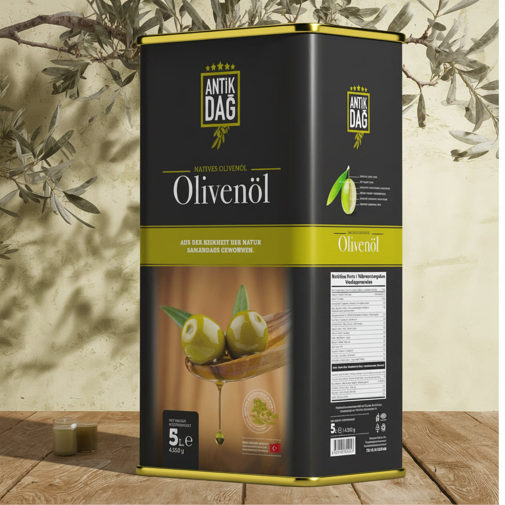 Antikdag Pure Olijfolie (5 Liter) – Ideaal voor Bakken & Braden in Blik
