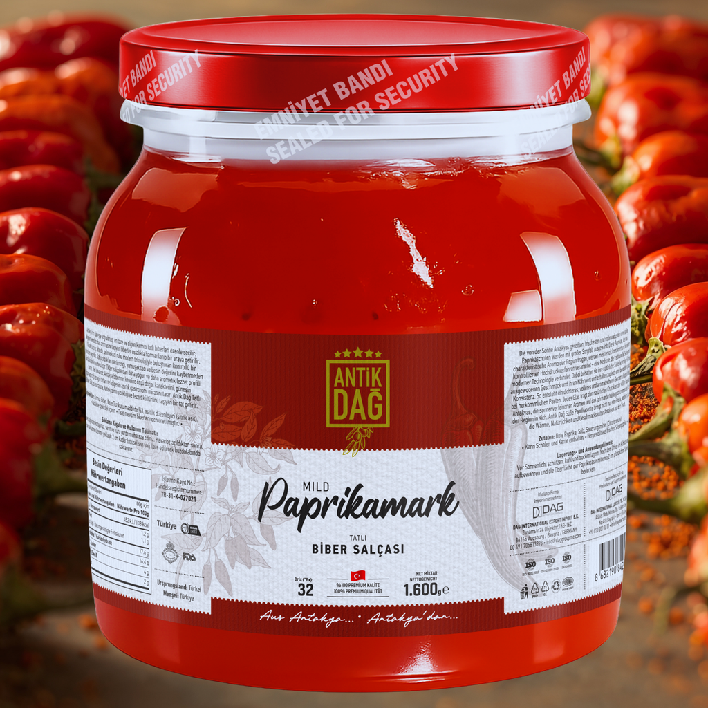 Zoete Paprikapasta uit Antakya – 1600g, Natuurlijk & Vol Aroma