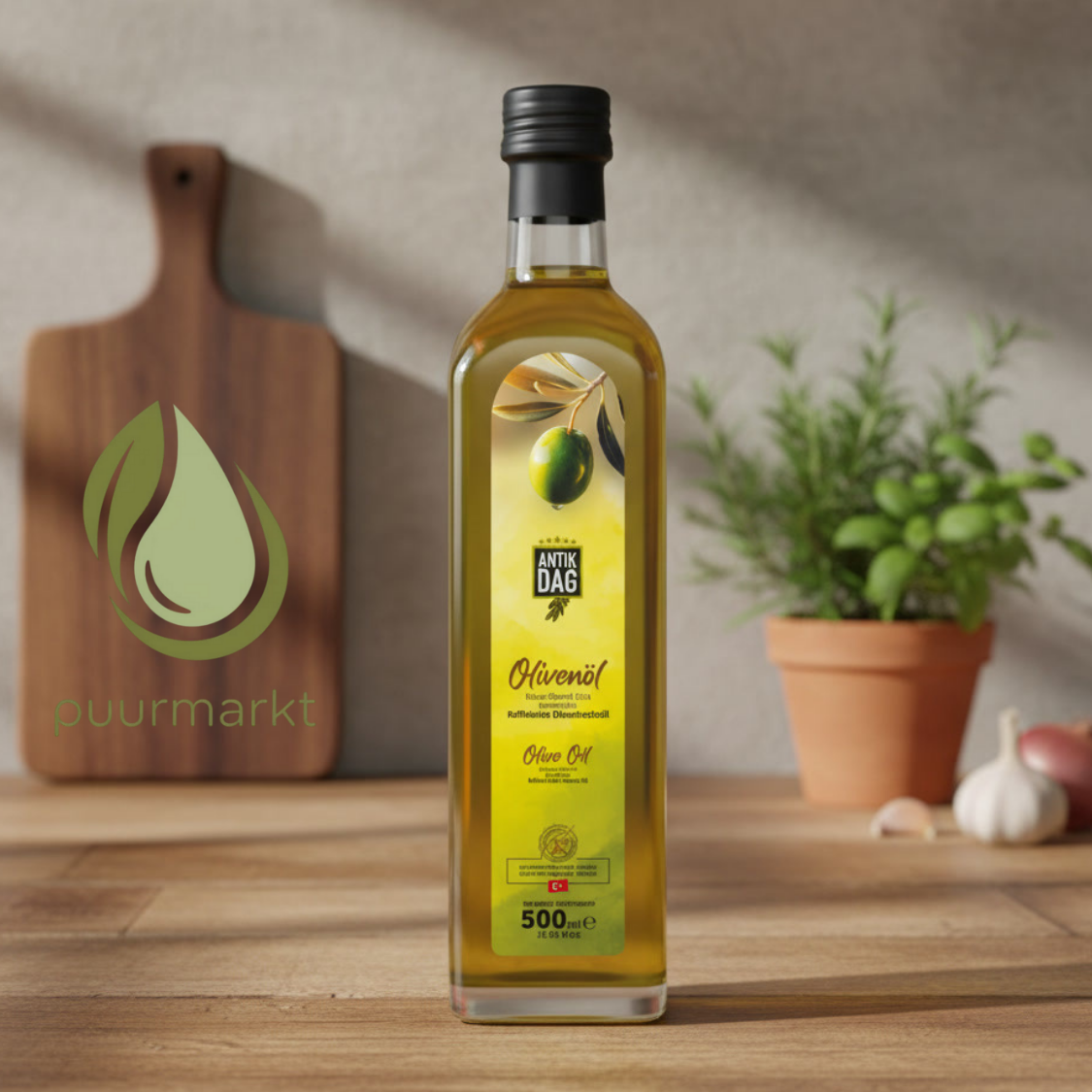 Antikdag Pure Olijfolie (750ml) – Milde Smaak voor Bakken & Braden